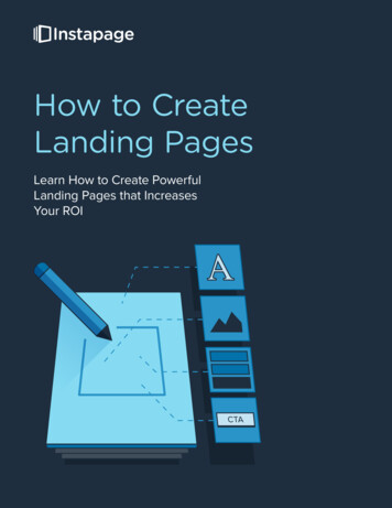 How To Create Landing Pages - Instapage