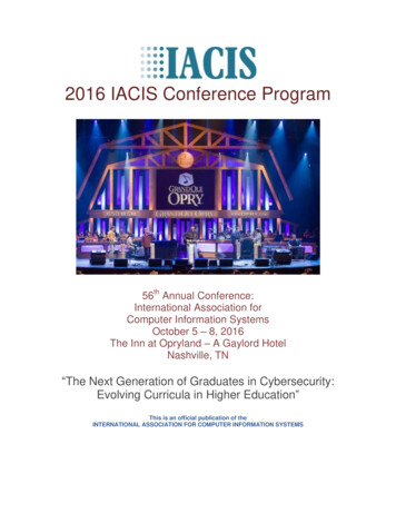 2016 IACIS Conference Program