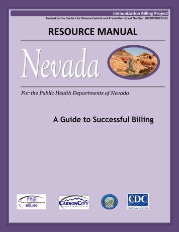 Funded By The Centers For Disease Control And Prevention Grant . - Nevada