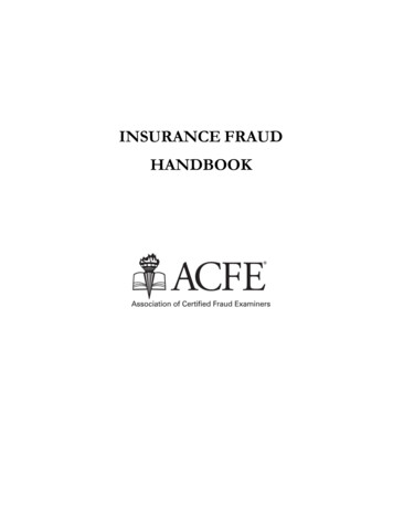 Insurance Fraud Manual - Ffr-nam 