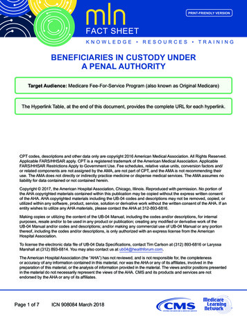 Beneficiaries In Custody Under A Penal Authority - Centers For Medicare .