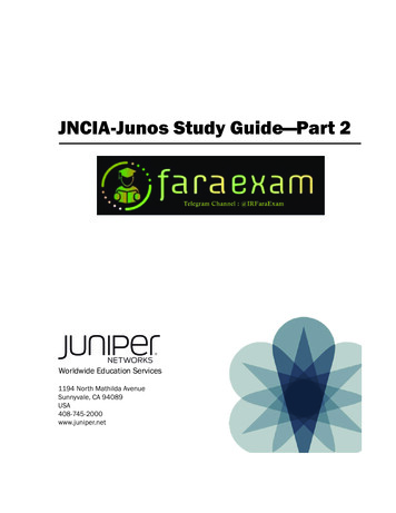JNCIA-Junos Study Guide—Part 2 - آکادمی دوران