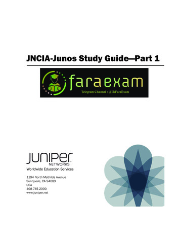 JNCIA-Junos Study Guide—Part 1 - آکادمی دوران