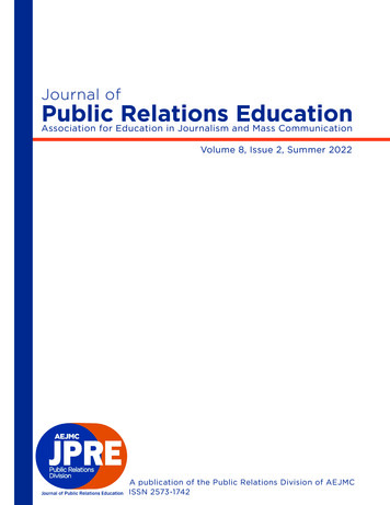 Journal Of Public Relations Education