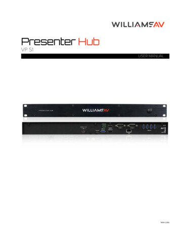 Presenter HUB User Manual - Williams AV