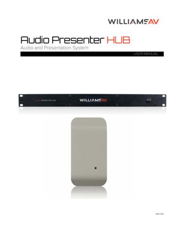 Audio Presenter HUB User Manual - Williams AV