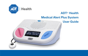 Medical Alert Plus System User Guide - ADT