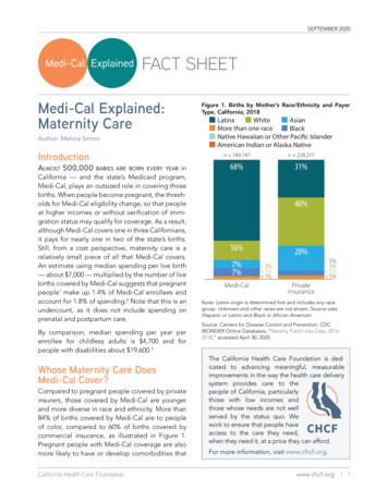 Medi-Cal Explained: Maternity Care - Collections.nlm.nih.gov