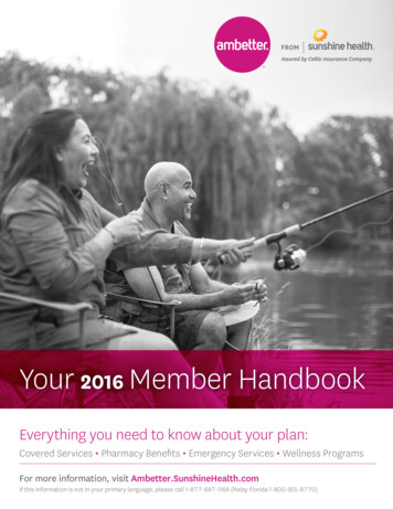 Your Member Handbook - Ambetter From Sunshine Health