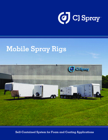 Mobile Spray Rigs
