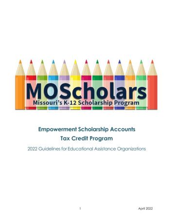 Empowerment Scholarship Accounts Tax Credit Program - Missouri