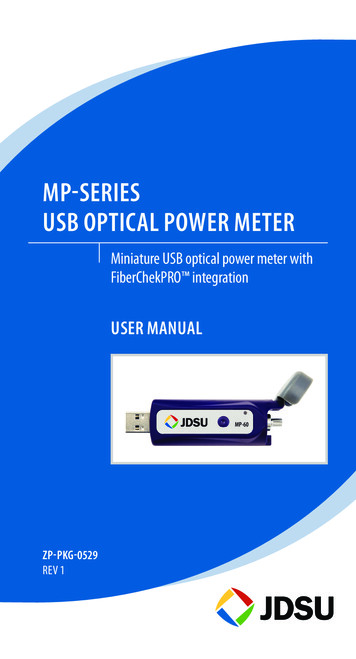 MP-SerieS USB OPtical POwer Meter - VIAVI Solutions
