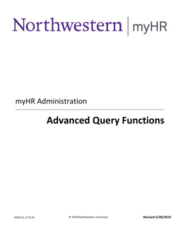 MyHR Administration - Northwestern University