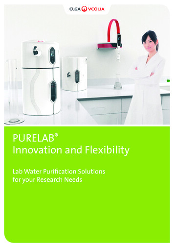 PURELAB Innovation And Flexibility - ELGA LabWater
