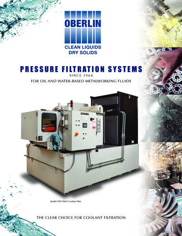 PRESSURE FILTRATION SYSTEMS - Fab-sourcing