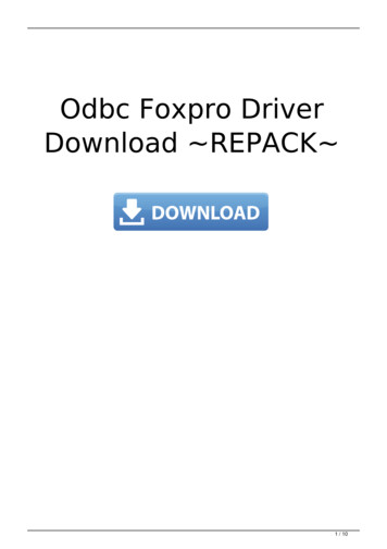 Odbc Foxpro Driver REPACK - Epochbazar 