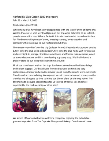 Harford Ski Club Ogden 2020 Trip Report