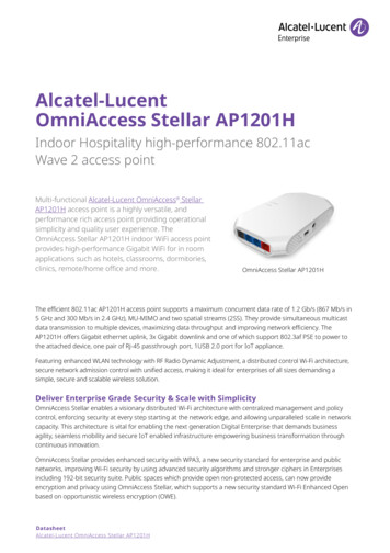 Alcatel-Lucent OmniAccess Stellar AP1201H - Al-enterprise 