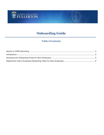 Onboarding Guide - Hrweb.fullerton.edu