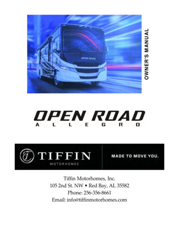 Tiffin Motorhomes, Inc. 2nd St. NW Red Bay, AL 35582 356 8661 Info .