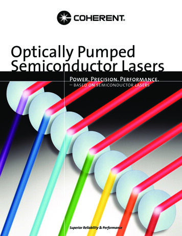 Optically Pumped Semiconductor Lasers - Coherent, Inc.