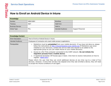 How To Enroll An Android Device In Intune - Ron Warren, Atlanta, GA