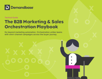 X The B2B Marketing & Sales O Orchestration Playbook With . - Demandbase