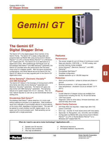 The Gemini GT Digital Stepper Drive - Parkermotion 