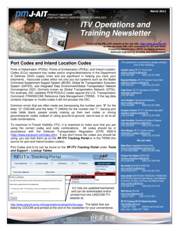 ITV Operations And Training Newsletter - United States Army