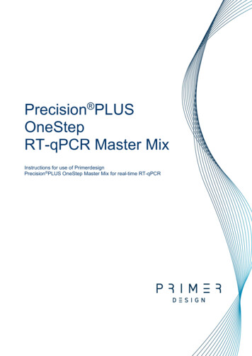 Precision PLUS OneStep RT-qPCR Master Mix - PrimerDesign