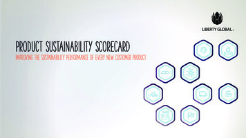 Product Sustainability Scorecard