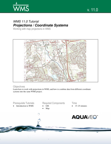 WMS Tutorials Projections / Coordinate Systems V. 11 - Aquaveo