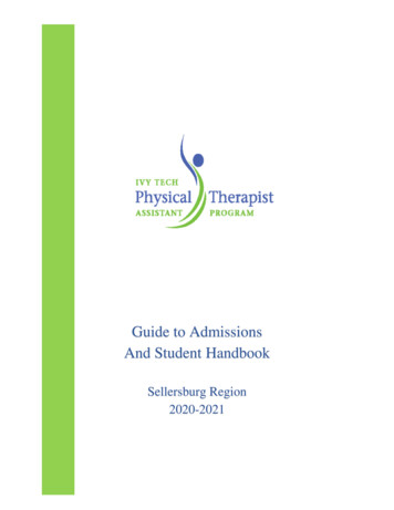 Guide To Admissions And Student Handbook - Ivy Tech Community College .