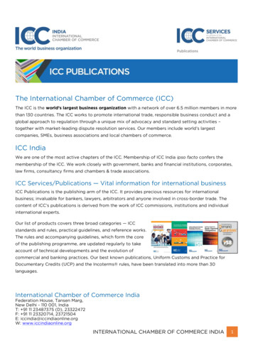 The International Chamber Of Commerce (ICC) ICC India