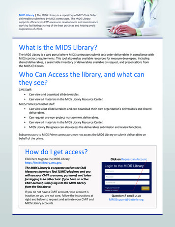 What Is The MIDS Library? - Centers For Medicare & Medicaid Services