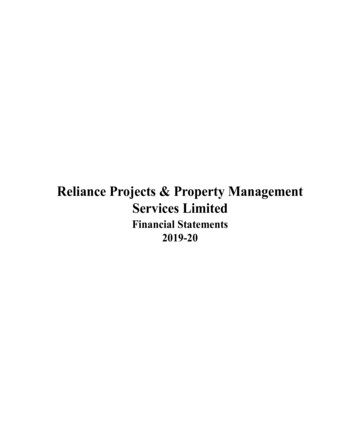 Reliance Projects & Property Management Services Limited