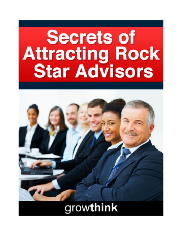 Report 1 - Secrets Of Attracting Rock Star Advisors - Growthink