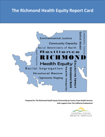 The Richmond Health Equity Report Card