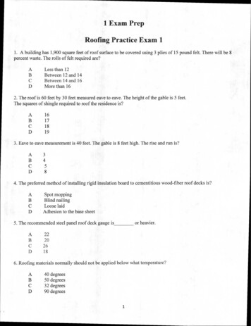 1 Exam Prep Roofing Practice Exam 1