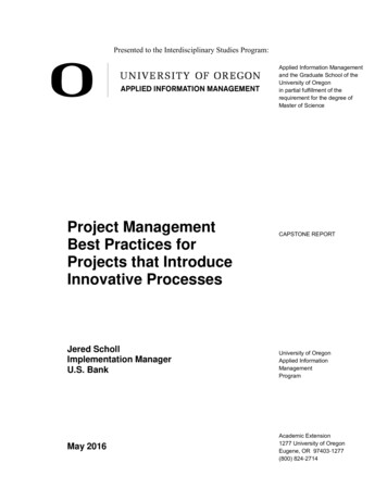 Project Management Best Practices For Projects That Introduce .