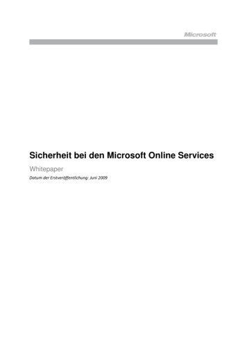 Sicherheit Bei Den Microsoft Online Services