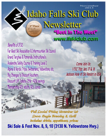Ski Club Newsletter 2013-14B