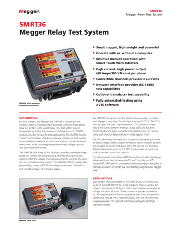 SMRT36 Megger Relay Test System SMRT36 Megger Relay Test System - GAE