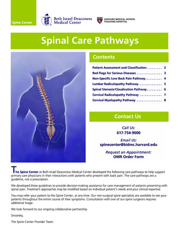 Spinal Care Pathways - Bidmc 