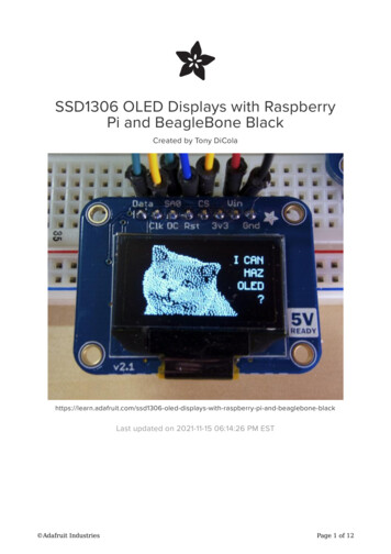 SSD1306 OLED Displays With Raspberry Pi And BeagleBone Black