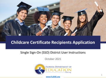 Childcare Certificate Recipients Application - Florida Department Of .