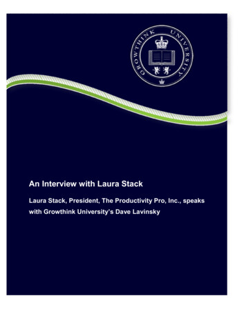 An Interview With Laura Stack - Sov.ro
