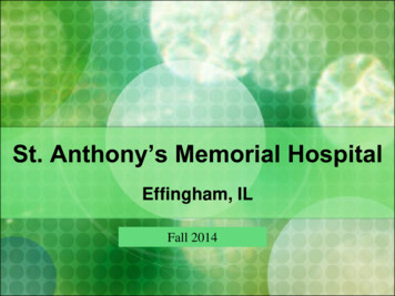 St. Anthony's Memorial Hospital - Eastern Illinois University