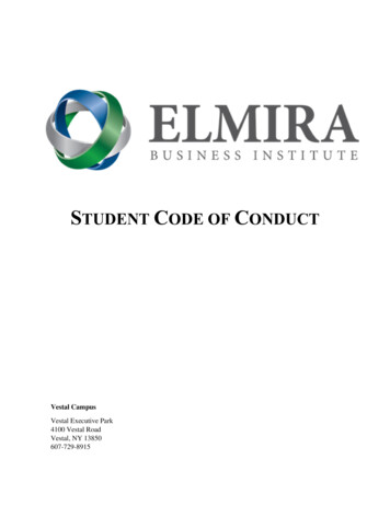 Student Code Of Conduct - EBI Career College