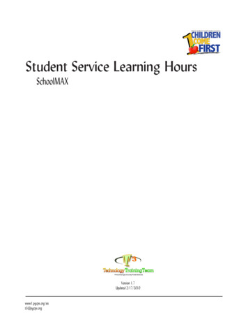 Student Service Learning Hours - Prince George's County Public Schools